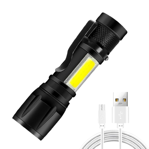 Metal COB Flashlight Torch