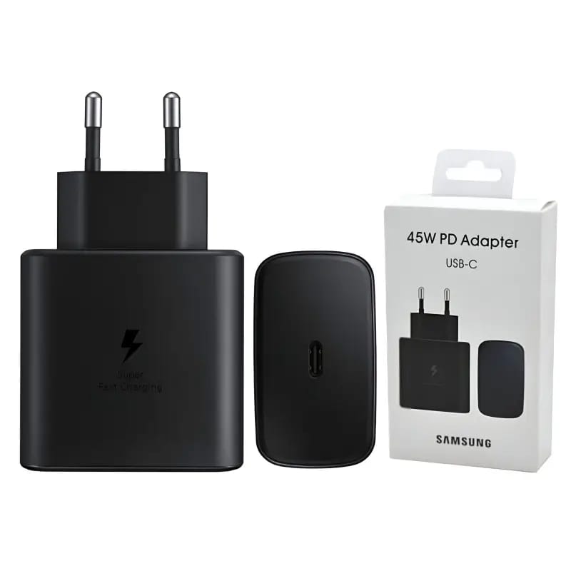 Original Samsung 45 Watt charger (Global Certified Charger) Pd Usb C Charger For all Type C Mobile Phone