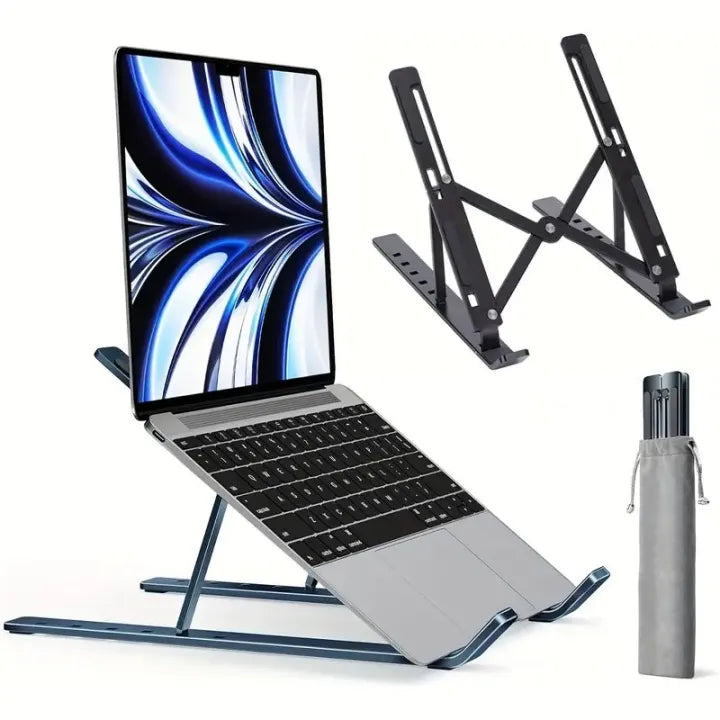 Stand For Laptop - 7 Gear To Adjust Height & Anti Slip Rubber Grip - Adjustable Portable And Foldable Laptop Stand